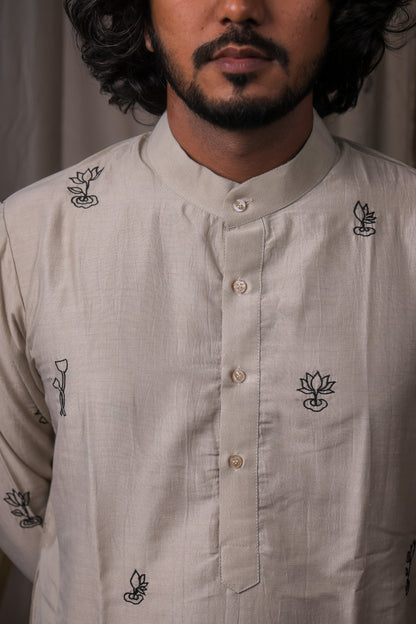 Pichwai Hand Embroidered Kurta Set