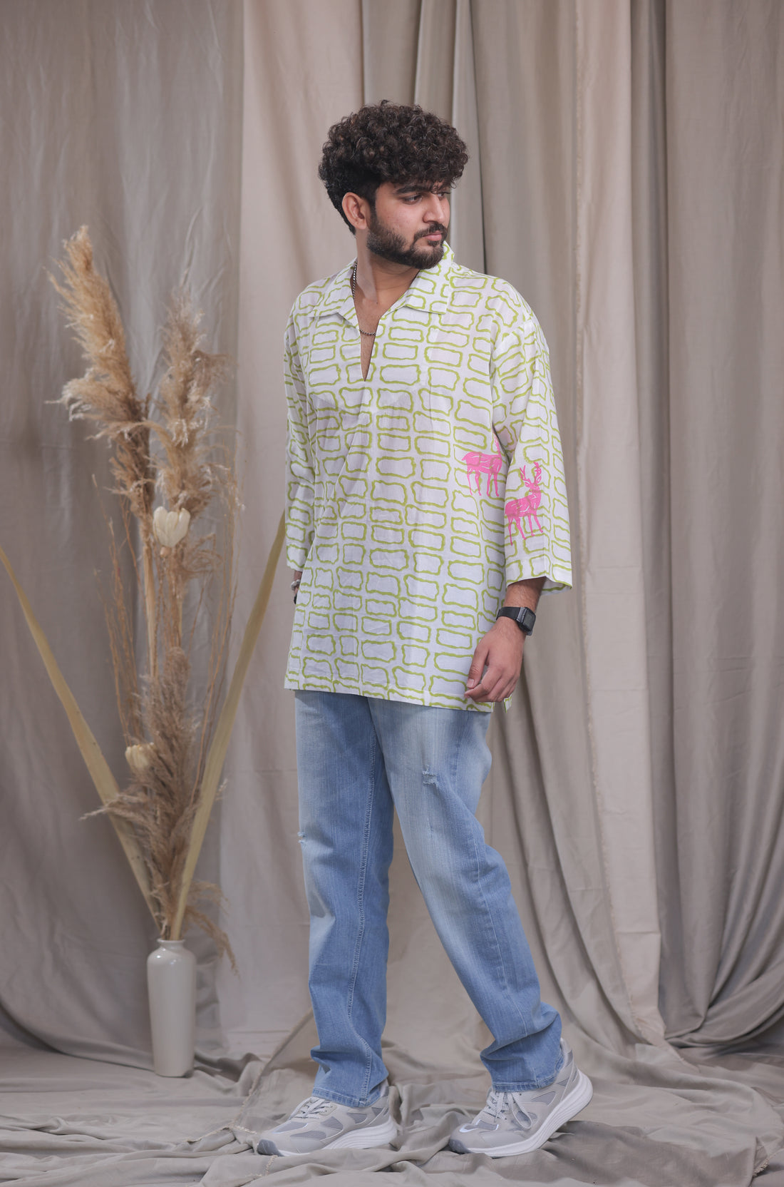 White Whisper Short Kurta