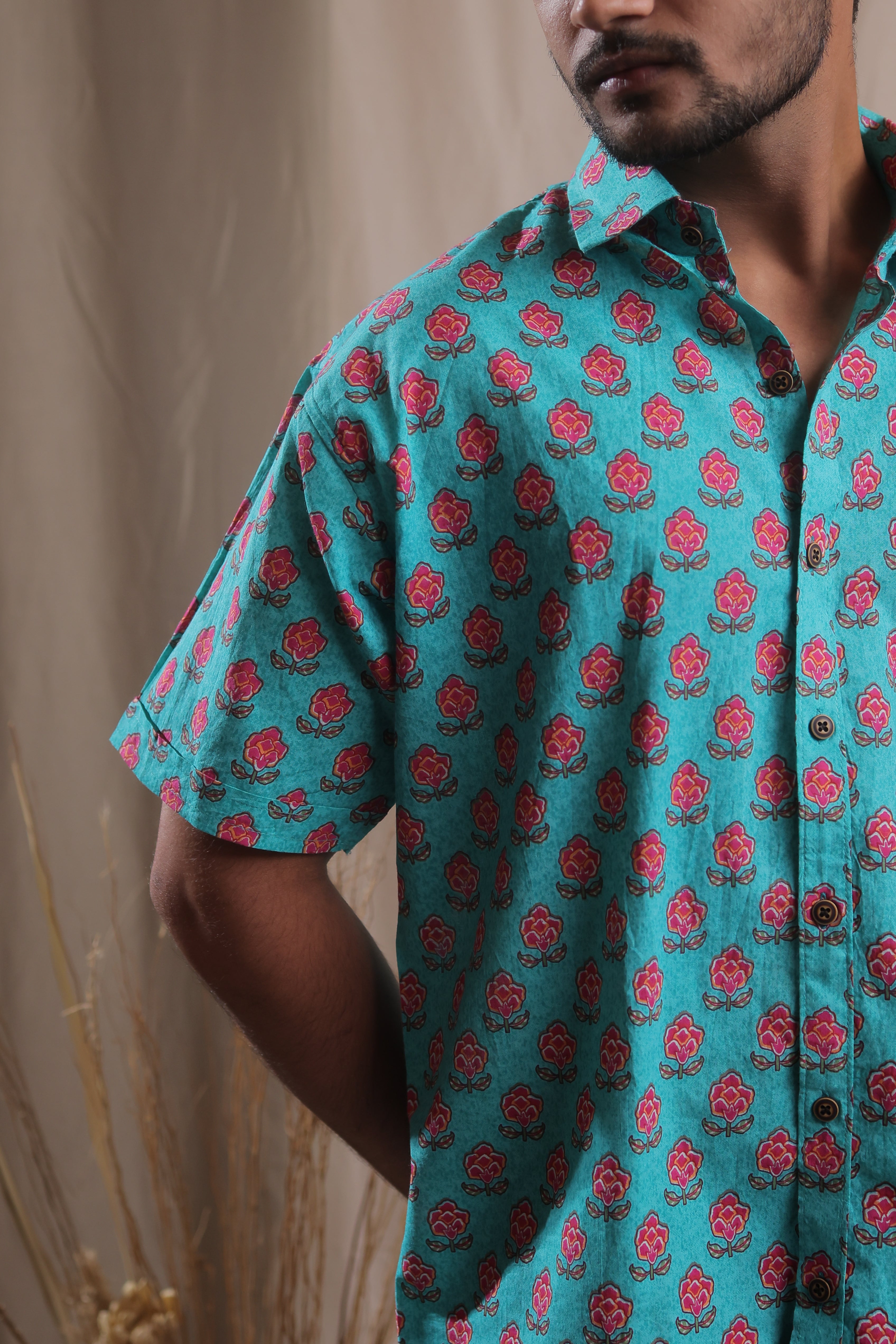 Turquoise Tropicana shirt