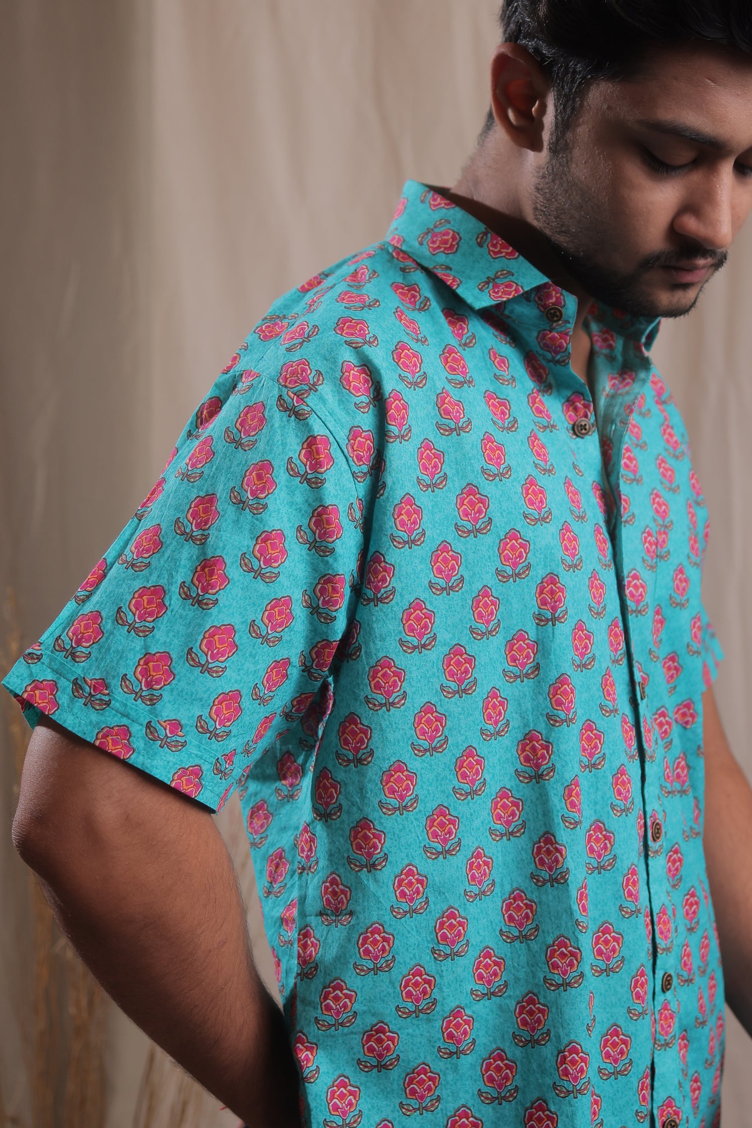 Turquoise Tropicana shirt